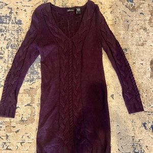 NWOT Purple sweater dress long sleeve